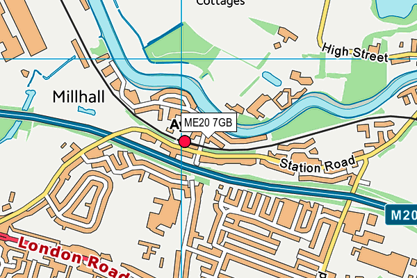 ME20 7GB map - OS VectorMap District (Ordnance Survey) ME20 7GB map - OS VectorMap District (Ordnance Survey)