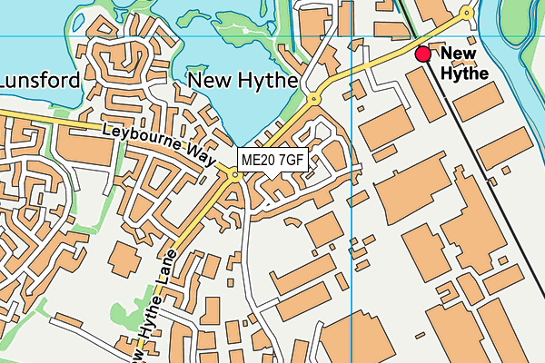 ME20 7GF map - OS VectorMap District (Ordnance Survey) ME20 7GF map - OS VectorMap District (Ordnance Survey)