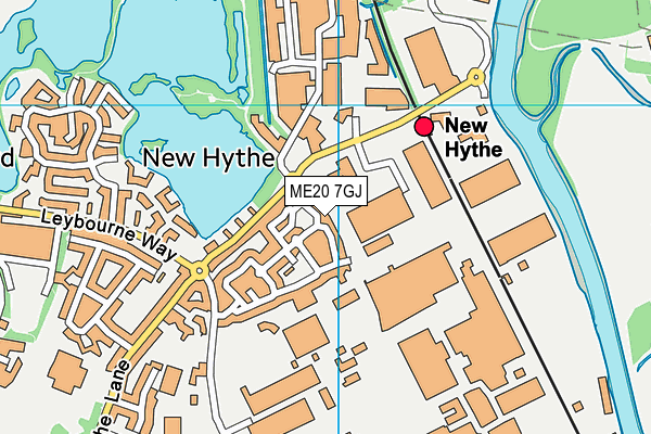 ME20 7GJ map - OS VectorMap District (Ordnance Survey)