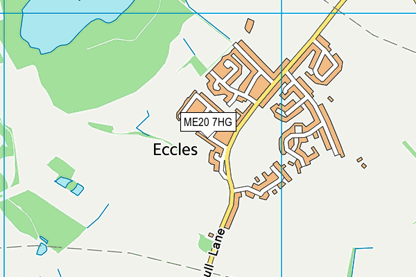 ME20 7HG map - OS VectorMap District (Ordnance Survey) ME20 7HG map - OS VectorMap District (Ordnance Survey)