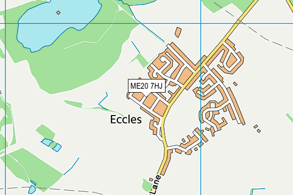 ME20 7HJ map - OS VectorMap District (Ordnance Survey) ME20 7HJ map - OS VectorMap District (Ordnance Survey)