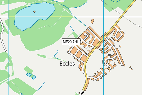 ME20 7HL map - OS VectorMap District (Ordnance Survey) ME20 7HL map - OS VectorMap District (Ordnance Survey)