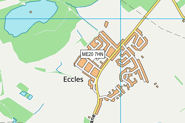 ME20 7HN map - OS VectorMap District (Ordnance Survey) ME20 7HN map - OS VectorMap District (Ordnance Survey)