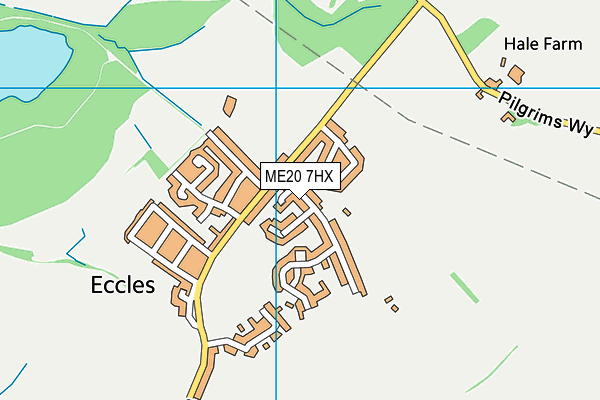 ME20 7HX map - OS VectorMap District (Ordnance Survey) ME20 7HX map - OS VectorMap District (Ordnance Survey)