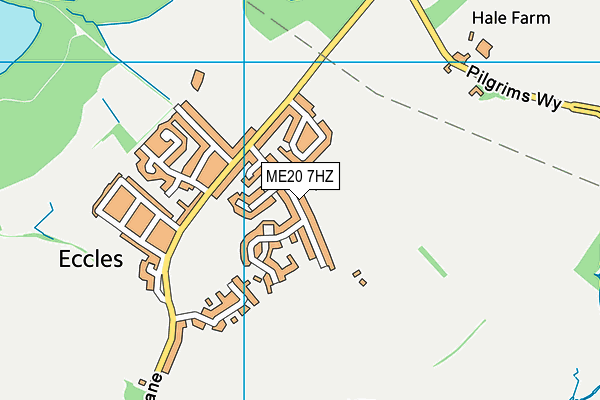 ME20 7HZ map - OS VectorMap District (Ordnance Survey) ME20 7HZ map - OS VectorMap District (Ordnance Survey)
