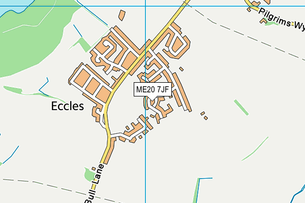 ME20 7JF map - OS VectorMap District (Ordnance Survey) ME20 7JF map - OS VectorMap District (Ordnance Survey)