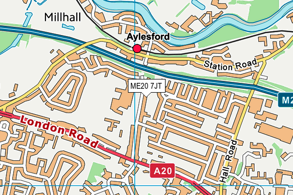 ME20 7JT map - OS VectorMap District (Ordnance Survey) ME20 7JT map - OS VectorMap District (Ordnance Survey)