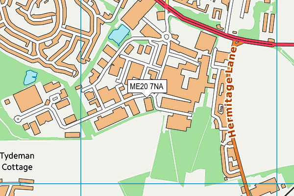 ME20 7NA map - OS VectorMap District (Ordnance Survey)