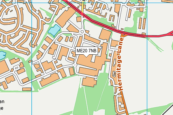 ME20 7NB map - OS VectorMap District (Ordnance Survey) ME20 7NB map - OS VectorMap District (Ordnance Survey)
