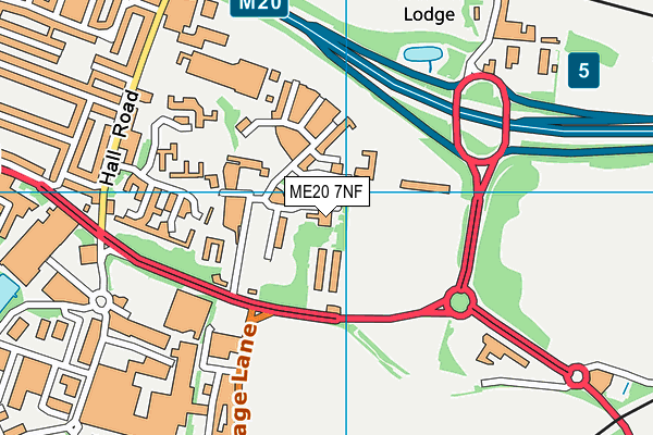 ME20 7NF map - OS VectorMap District (Ordnance Survey) ME20 7NF map - OS VectorMap District (Ordnance Survey)