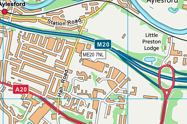 ME20 7NL map - OS VectorMap District (Ordnance Survey) ME20 7NL map - OS VectorMap District (Ordnance Survey)