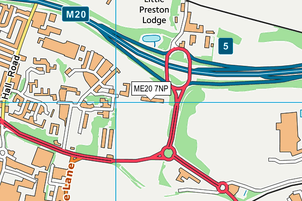 ME20 7NP map - OS VectorMap District (Ordnance Survey) ME20 7NP map - OS VectorMap District (Ordnance Survey)