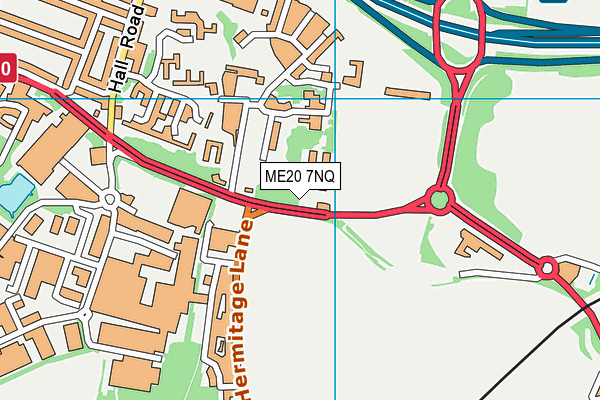 ME20 7NQ map - OS VectorMap District (Ordnance Survey) ME20 7NQ map - OS VectorMap District (Ordnance Survey)