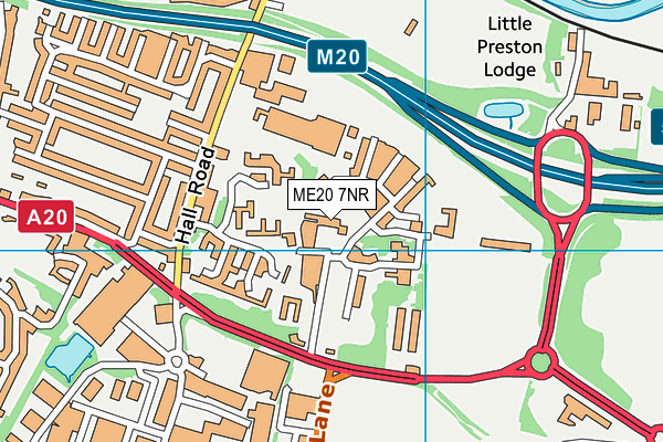 ME20 7NR map - OS VectorMap District (Ordnance Survey) ME20 7NR map - OS VectorMap District (Ordnance Survey)