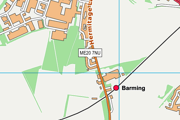 ME20 7NU map - OS VectorMap District (Ordnance Survey)