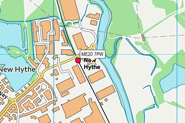 ME20 7PW map - OS VectorMap District (Ordnance Survey) ME20 7PW map - OS VectorMap District (Ordnance Survey)