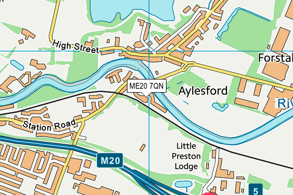 ME20 7QN map - OS VectorMap District (Ordnance Survey) ME20 7QN map - OS VectorMap District (Ordnance Survey)