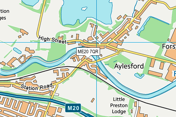 ME20 7QR map - OS VectorMap District (Ordnance Survey) ME20 7QR map - OS VectorMap District (Ordnance Survey)