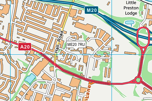 ME20 7RU map - OS VectorMap District (Ordnance Survey) ME20 7RU map - OS VectorMap District (Ordnance Survey)