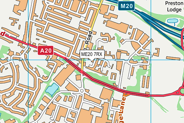 ME20 7RX map - OS VectorMap District (Ordnance Survey) ME20 7RX map - OS VectorMap District (Ordnance Survey)