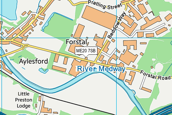 ME20 7SB map - OS VectorMap District (Ordnance Survey) ME20 7SB map - OS VectorMap District (Ordnance Survey)