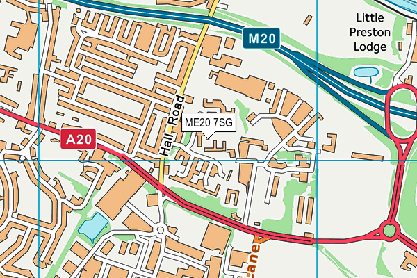 ME20 7SG map - OS VectorMap District (Ordnance Survey) ME20 7SG map - OS VectorMap District (Ordnance Survey)
