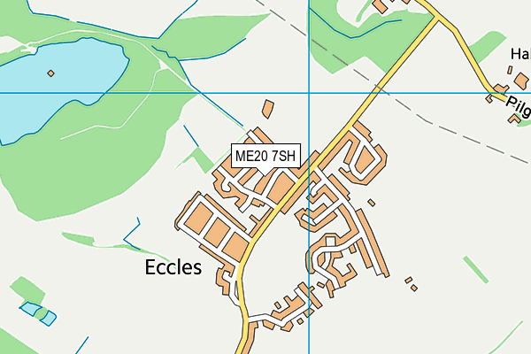 ME20 7SH map - OS VectorMap District (Ordnance Survey)