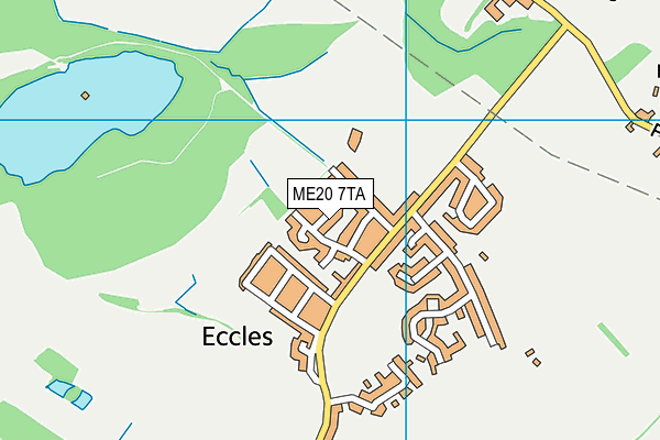 ME20 7TA map - OS VectorMap District (Ordnance Survey) ME20 7TA map - OS VectorMap District (Ordnance Survey)