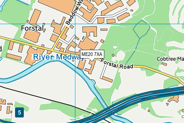 ME20 7XA map - OS VectorMap District (Ordnance Survey) ME20 7XA map - OS VectorMap District (Ordnance Survey)
