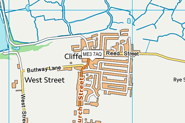 ME3 7AQ map - OS VectorMap District (Ordnance Survey) ME3 7AQ map - OS VectorMap District (Ordnance Survey)