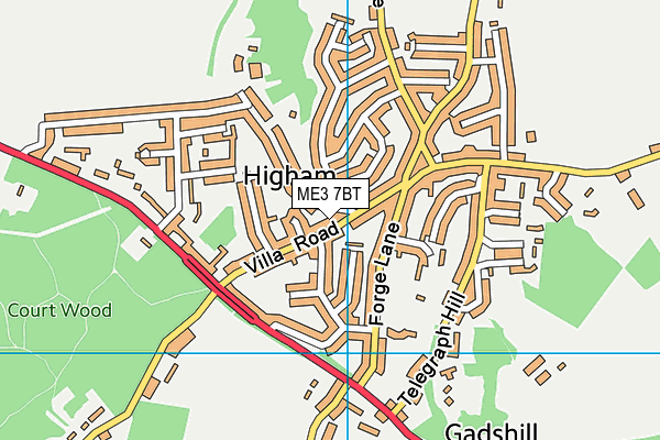 ME3 7BT map - OS VectorMap District (Ordnance Survey) ME3 7BT map - OS VectorMap District (Ordnance Survey)