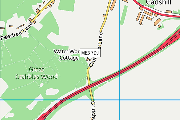 ME3 7DJ map - OS VectorMap District (Ordnance Survey) ME3 7DJ map - OS VectorMap District (Ordnance Survey)