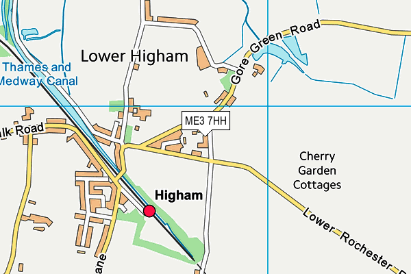 ME3 7HH map - OS VectorMap District (Ordnance Survey) ME3 7HH map - OS VectorMap District (Ordnance Survey)