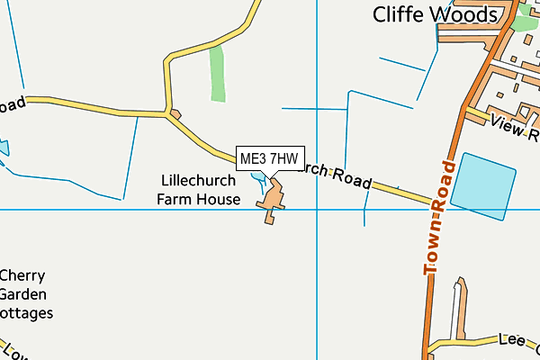 ME3 7HW map - OS VectorMap District (Ordnance Survey)