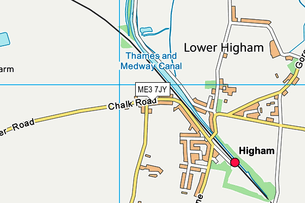 ME3 7JY map - OS VectorMap District (Ordnance Survey)