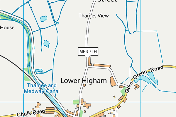 ME3 7LH map - OS VectorMap District (Ordnance Survey)