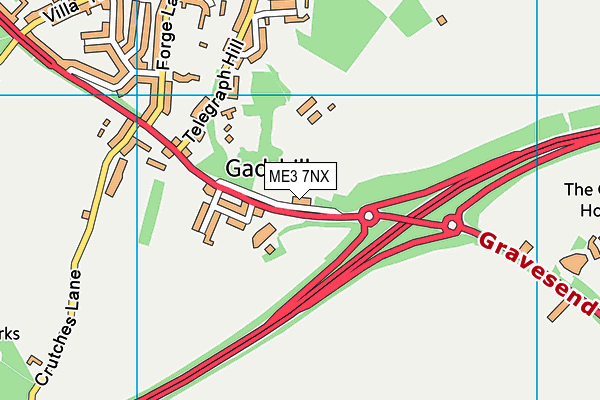 ME3 7NX map - OS VectorMap District (Ordnance Survey) ME3 7NX map - OS VectorMap District (Ordnance Survey)