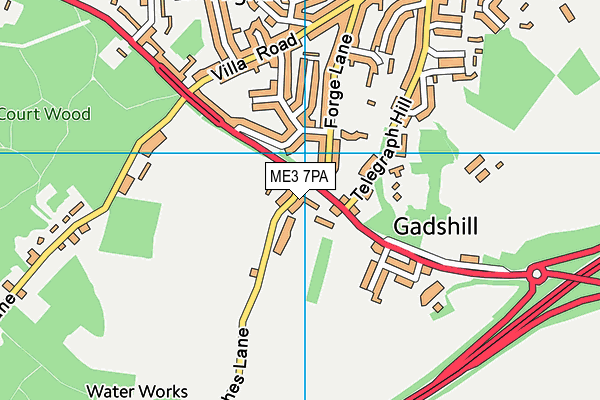 ME3 7PA map - OS VectorMap District (Ordnance Survey) ME3 7PA map - OS VectorMap District (Ordnance Survey)