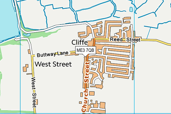 ME3 7QB map - OS VectorMap District (Ordnance Survey)