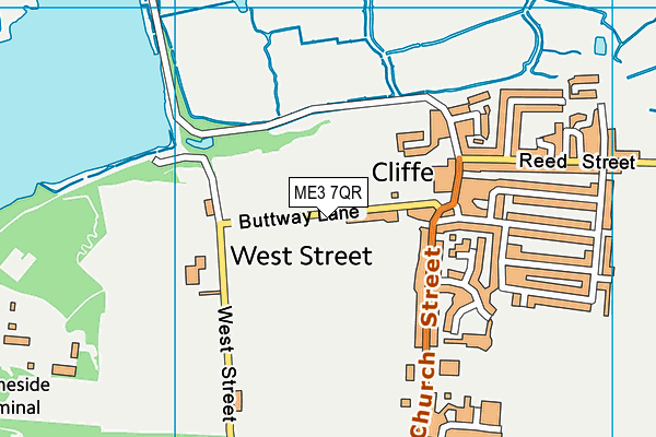 ME3 7QR map - OS VectorMap District (Ordnance Survey) ME3 7QR map - OS VectorMap District (Ordnance Survey)