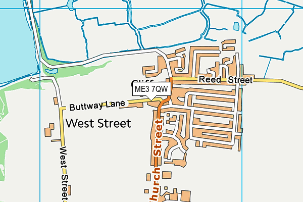ME3 7QW map - OS VectorMap District (Ordnance Survey) ME3 7QW map - OS VectorMap District (Ordnance Survey)