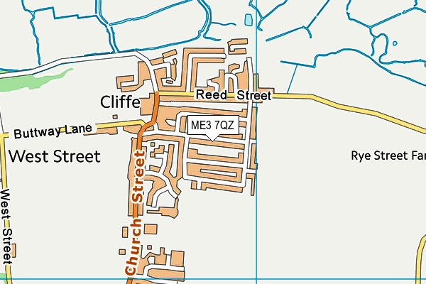 ME3 7QZ map - OS VectorMap District (Ordnance Survey) ME3 7QZ map - OS VectorMap District (Ordnance Survey)