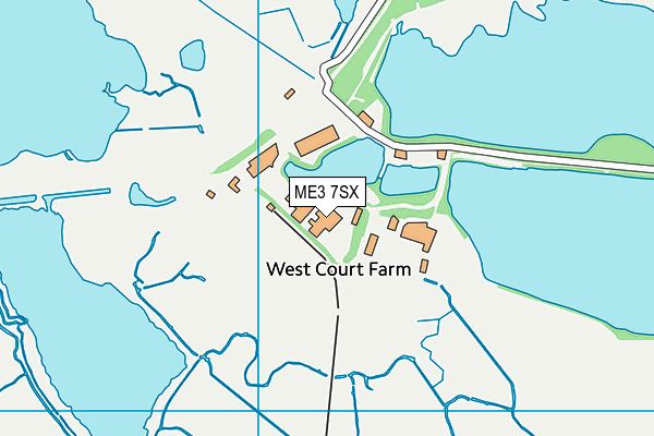 ME3 7SX map - OS VectorMap District (Ordnance Survey) ME3 7SX map - OS VectorMap District (Ordnance Survey)
