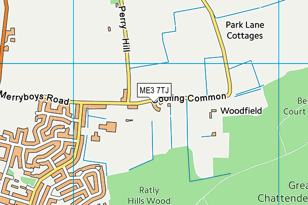 ME3 7TJ map - OS VectorMap District (Ordnance Survey)