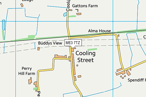 ME3 7TZ map - OS VectorMap District (Ordnance Survey) ME3 7TZ map - OS VectorMap District (Ordnance Survey)
