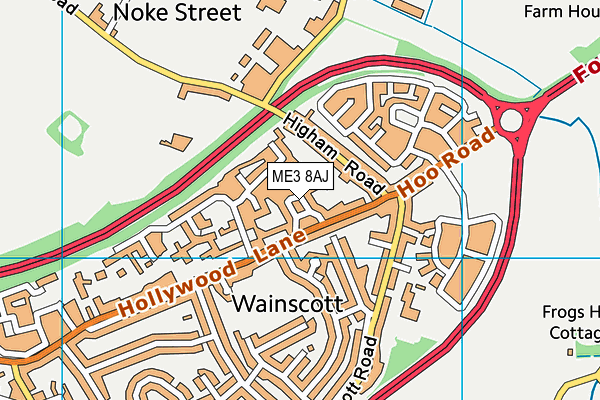 ME3 8AJ map - OS VectorMap District (Ordnance Survey) ME3 8AJ map - OS VectorMap District (Ordnance Survey)