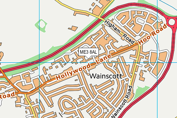 ME3 8AL map - OS VectorMap District (Ordnance Survey)