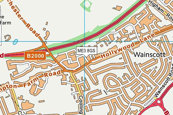ME3 8GS map - OS VectorMap District (Ordnance Survey) ME3 8GS map - OS VectorMap District (Ordnance Survey)