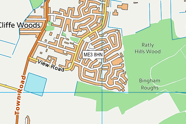 ME3 8HN map - OS VectorMap District (Ordnance Survey) ME3 8HN map - OS VectorMap District (Ordnance Survey)