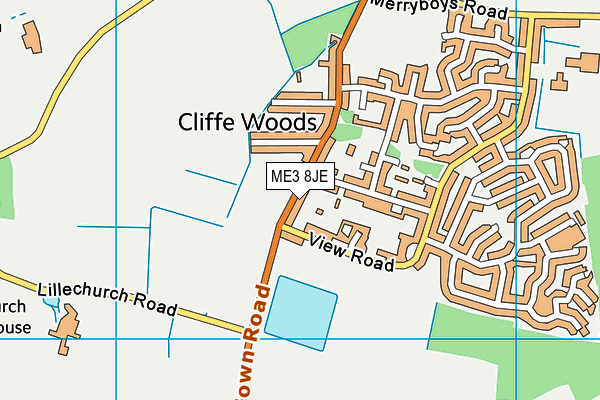 ME3 8JE map - OS VectorMap District (Ordnance Survey) ME3 8JE map - OS VectorMap District (Ordnance Survey)